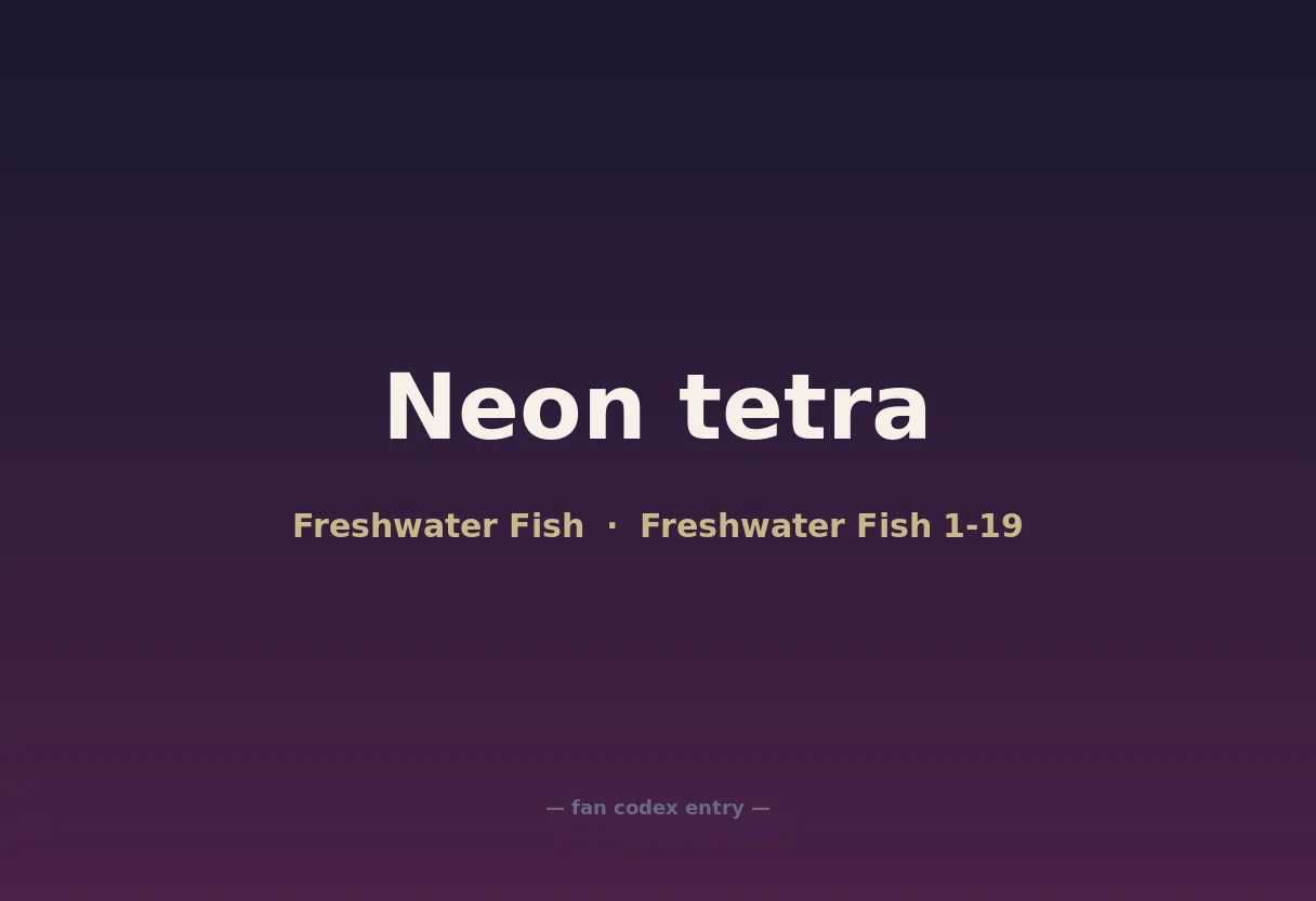 Neon tetra
