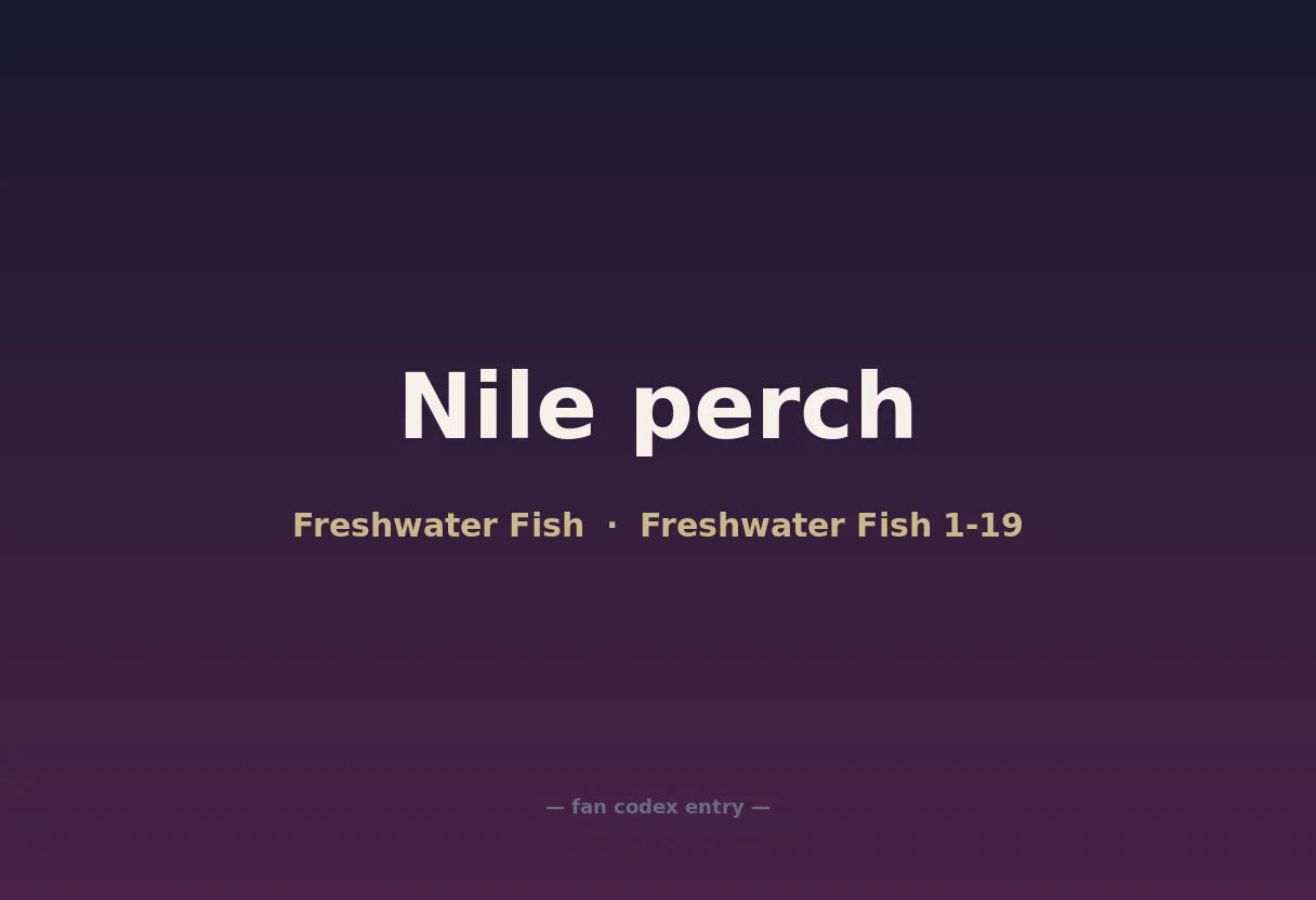 Nile perch